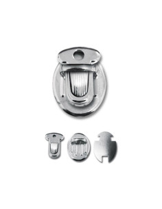 Mini-Verschluss für Schultasche 25 x 18 mm - Silber