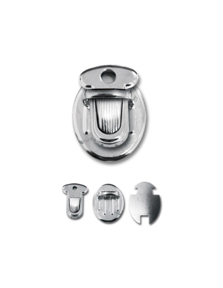 Mini-Verschluss für Schultasche 25 x 18 mm - Silber