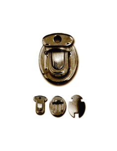 Mini-Verschluss für Schultasche 25 x 18 mm - Bronze