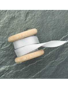 Lurex-Köperband - Silber