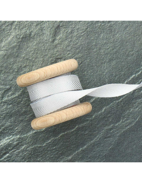 Lurex-Köperband - Silber