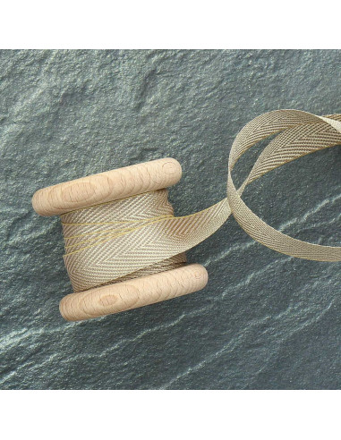 Lurex-Köperband - Gold