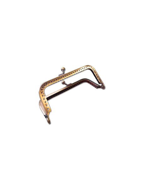 Rechteckiger Verschluss für Handtasche 75 mm - Bronze