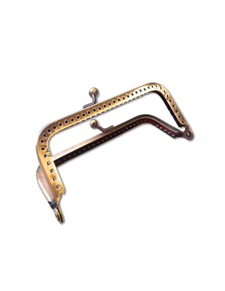 Rechteckiger Verschluss für Handtasche 150 mm - Bronze