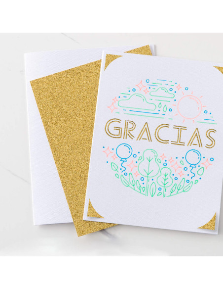 Glitzer-Gelstifte in Rosa, Orange und Gelb Cricut Joy