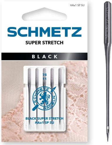 Super Stretch Nadeln Schwarz Schmetz