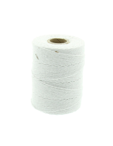 Makramee-Baumwollkordel 2 mm - Weiß
