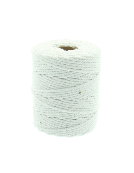 Makramee-Baumwollkordel 4 mm - Weiß