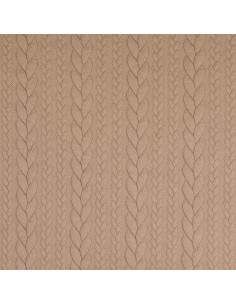 Sweatstoff Zopfstrick - Chamois