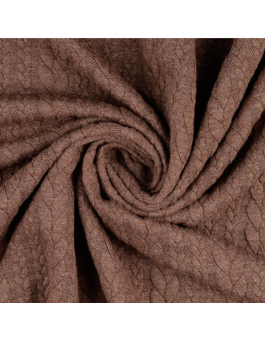 Verdrillter Sweatstoff - Fauve