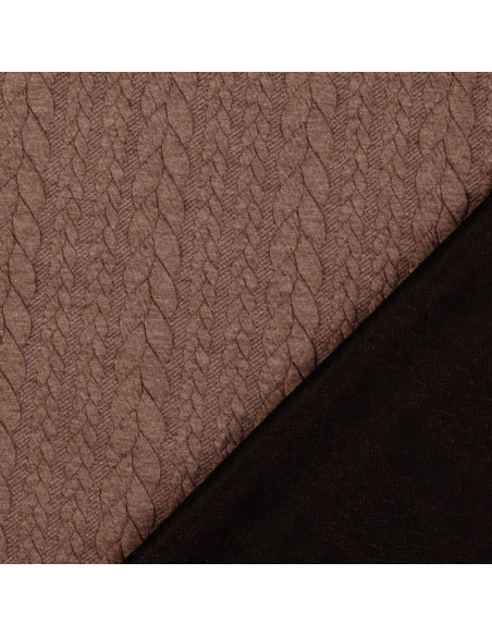 Verdrillter Sweatstoff - Fauve