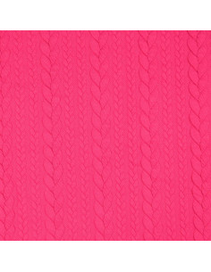 Verdrillter Sweatstoff - Fuchsia