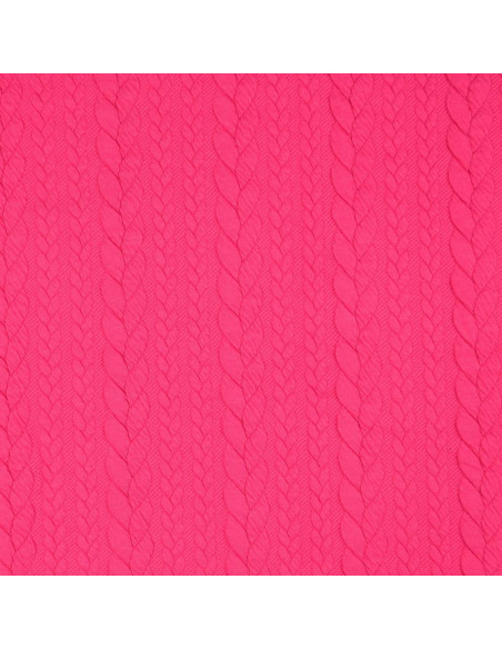 Verdrillter Sweatstoff - Fuchsia