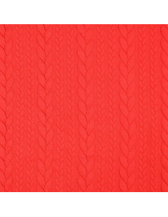 Verdrillter Sweatstoff - Rot