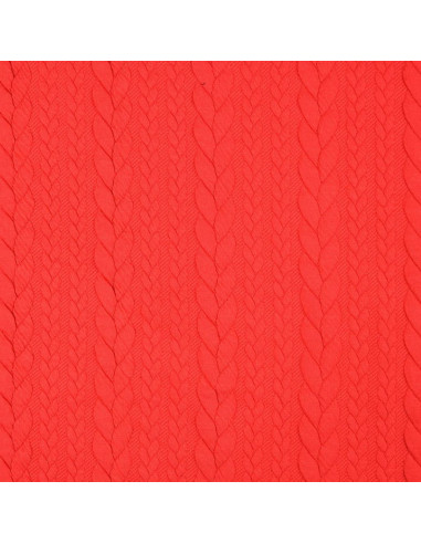 Verdrillter Sweatstoff - Rot