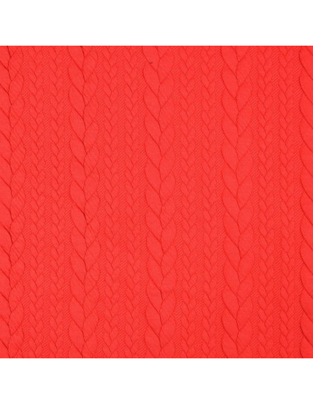 Verdrillter Sweatstoff - Rot