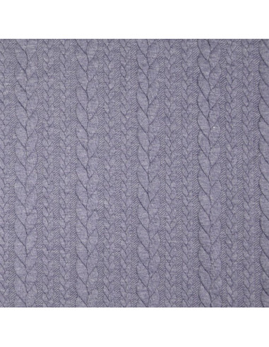 Verdrillter Sweatstoff - Sturmgrau
