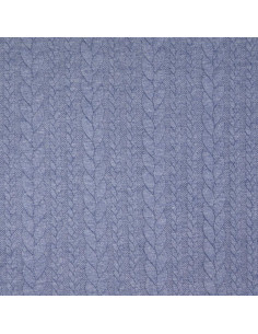 Verdrillter Sweatstoff - Denim