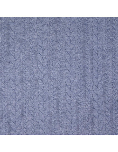 Verdrillter Sweatstoff - Denim