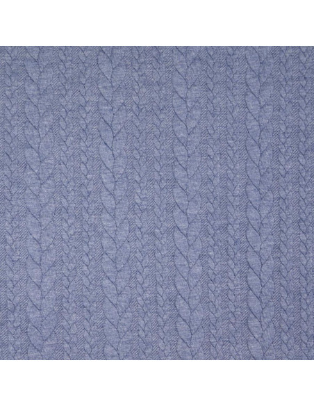 Verdrillter Sweatstoff - Denim