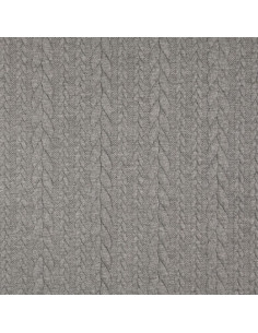 Verdrillter Sweatstoff - Dunkelgrau
