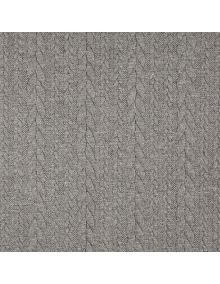 Verdrillter Sweatstoff - Dunkelgrau