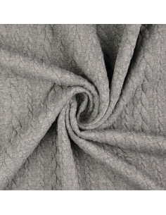 Verdrillter Sweatstoff - Dunkelgrau 2