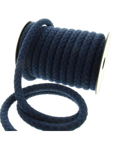Baumwollkordel für Taschengriff 15 mm - Marineblau
