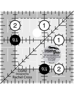 Quiltlineal quadratisch 2,5" x 2,5" Creative Grids