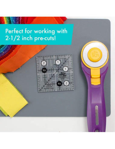 Quiltlineal quadratisch 2,5" x 2,5" Creative Grids