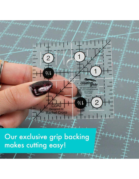 Quiltlineal quadratisch 2,5" x 2,5" Creative Grids