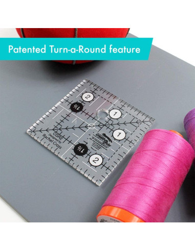 Quiltlineal quadratisch 2,5" x 2,5" Creative Grids