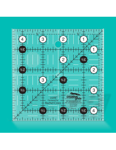 Quadratische Quilt-Schablone 4,5" x 4,5" Creative Grids 2