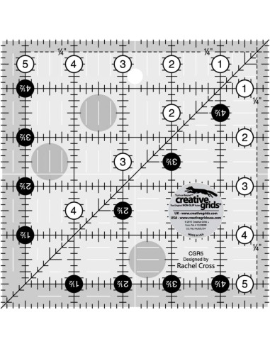 Quiltlineal quadratisch 5,5" x 5,5" Creative Grids