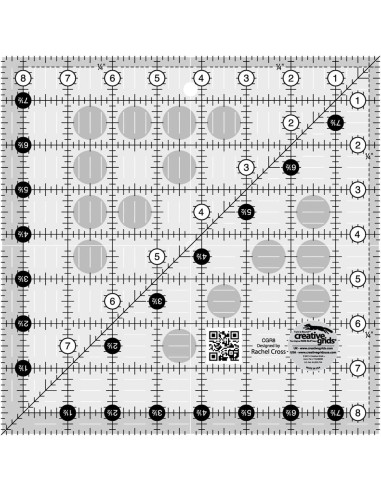 Quiltlineal 8,5" x 8,5" Creative Grids