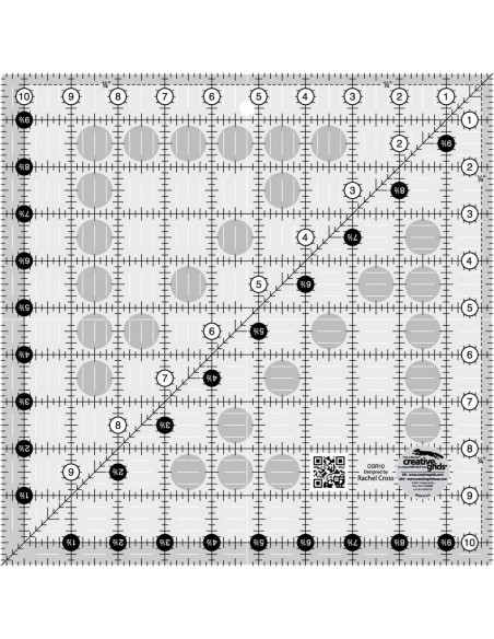 Quiltlineal 10,5" x 10,5" Creative Grids