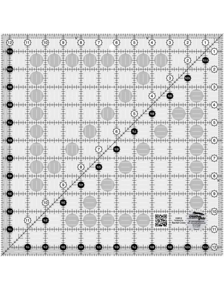 Quiltlineal quadratisch 12,5" x 12,5" Creative Grids