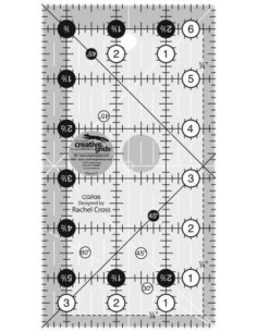 Rechteckige Quilt-Schablone 3,5" x 6,5" Creative Grids