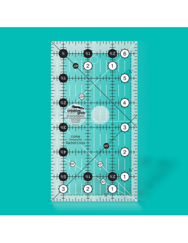 Rechteckige Quilt-Schablone 3,5" x 6,5" Creative Grids
