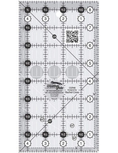 Rechteckiges Quiltlineal 4,5" x 8,5" Creative Grids