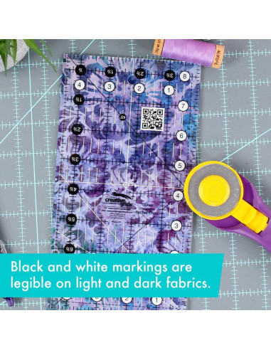 Rechteckiges Quiltlineal 4,5" x 8,5" Creative Grids