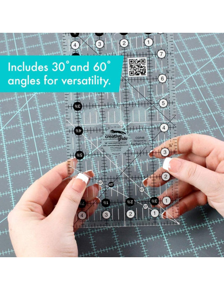 Rechteckiges Quiltlineal 4,5" x 8,5" Creative Grids