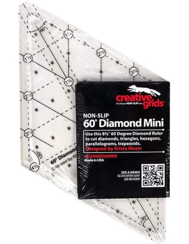 Diamant Mini 60° Quiltlineal Creative Grids