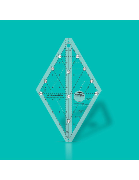 Diamant Mini 60° Quiltlineal Creative Grids
