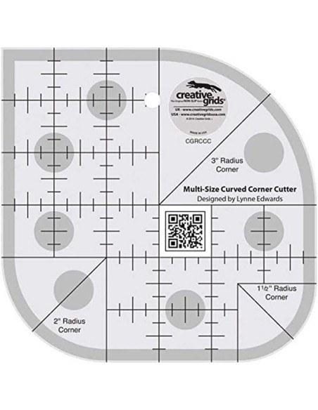 Multi-Size Curved Corner Cutter Regel Creative Grids