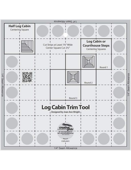 8" Log Cabin Trim Tool Creative Grids