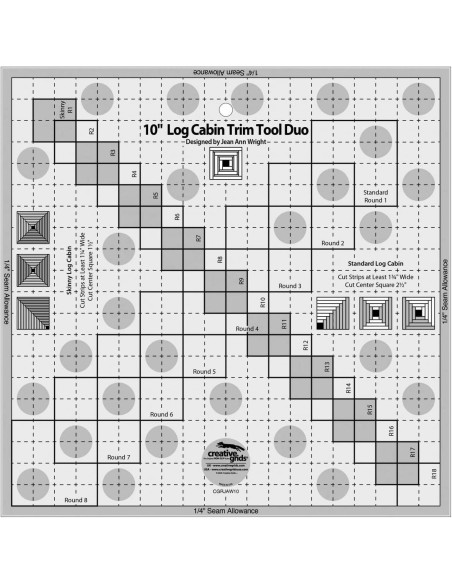Log Cabin Trim Tool Duo Regel Creative Grids