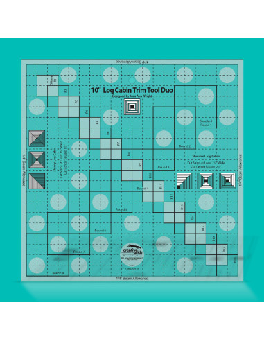 Log Cabin Trim Tool Duo Regel Creative Grids