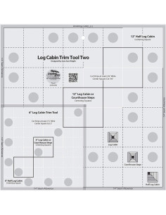 Log Cabin Trim Tool Two Creative Grids Lineal