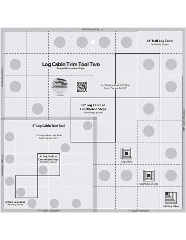 Log Cabin Trim Tool Two Creative Grids Lineal